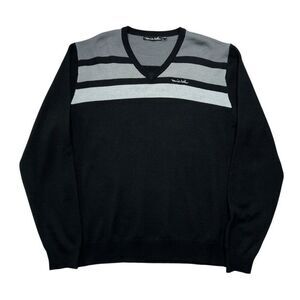 Travis Mathew Men's Size XXL Black Merino Wool Sweater